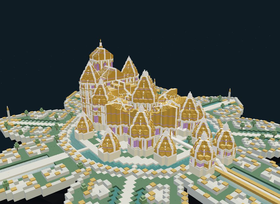 Render of the Golden Lotus palace design