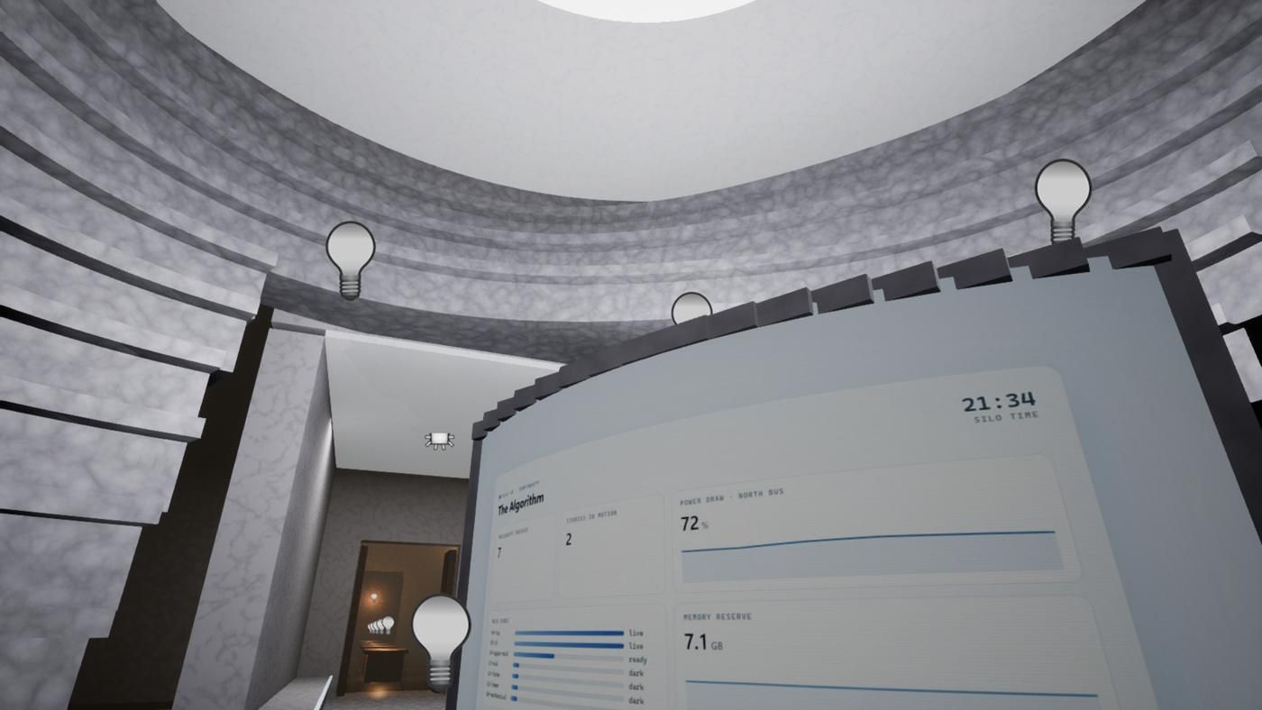 The Algorithm chamber with stepped contour bands