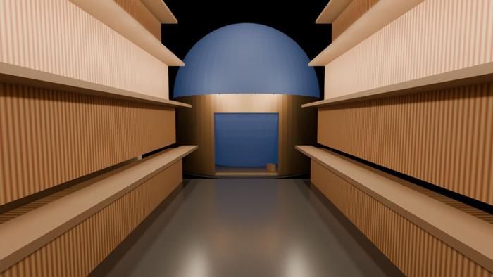 Mockup C, library and orrery